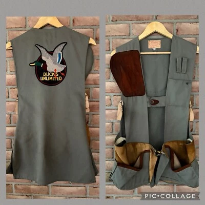 Vintage Bob Allen/Ducks Unlimited Shooting Vest Size M/L Gun Club Outdoor USA - Image 1 of 4