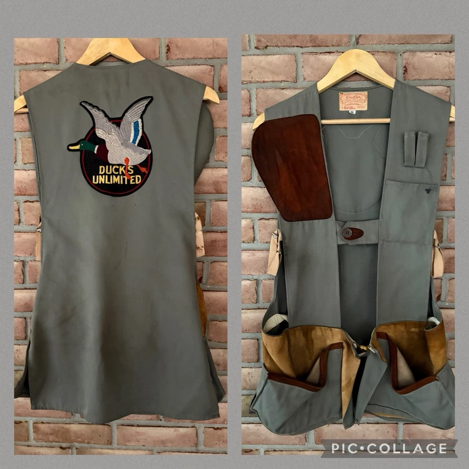 Vintage Bob Allen/Ducks Unlimited Shooting Vest Size M/L Gun Club Outdoor USA - Image 1 of 4