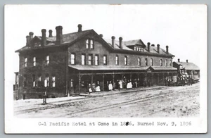 Como CO Colorado - RPPC Pacific Hotel 1886 - Real Photo Postcard c1950's - 60's - Picture 1 of 2