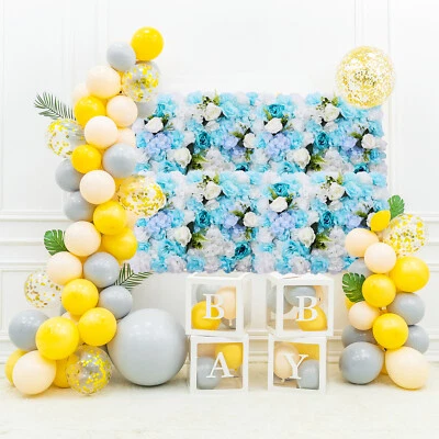 Artificial Flower Wall Panel Indoor Outdoor Flower Wall Panel Wedding Decor New - Image 1 of 4