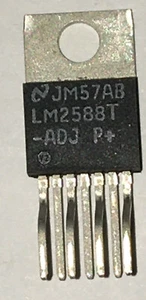 National (TI) LM2588T-ADJ 6A Positive Adjustable Boost Regulator TO-220-7 - Picture 1 of 2