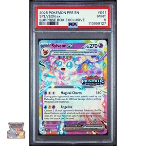 Pokémon Pre En-Prismatic Evolutions 041 Sylveon Ex 2025 caja sorpresa exclusiva - Imagen 1 de 2