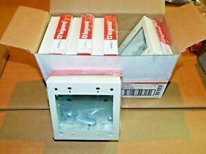New (Box of 5) LEGRAND WIREMOLD V5748-2 2 GANG IVORY DEVICE BOX 500/700 RACEWAY