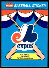1990 Fleer Team Stickers (One Logo) Team History Montreal Expos #NNO