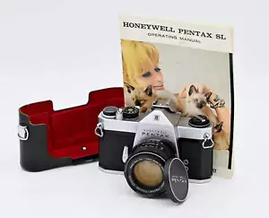* USED * Honeywell Pentax Spotmatic SLR 35mm Film Camera With Super - Takumar 50 - Picture 1 of 14