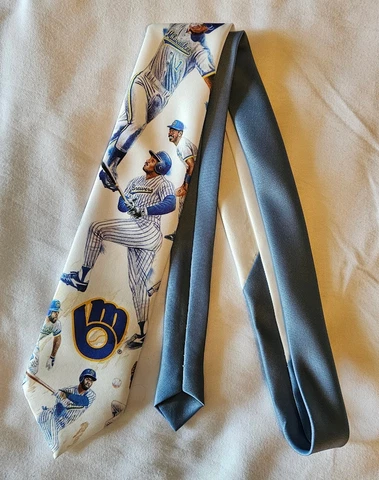 Milwaukee Brewers MLB Baseball Tie Ralph Marlin Necktie Vintage 1991 Cover