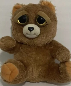 Feisty Pet Plush Brown Bear Loving Face To Scary Face White Sharp Teeth Working - Picture 1 of 9