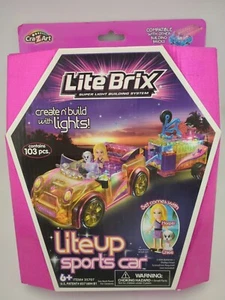 Cra-Z-Art Lite Brix Lite Up Sports Car Harper Chloe Building Set Cra z Art - Picture 1 of 13