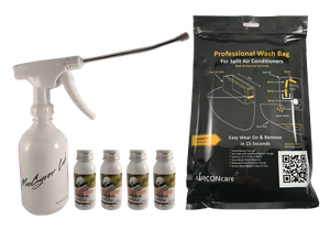 AIRCONcare Organic Air Conditioner Cleaning Kit Concentrate 4 x Split Ductless - Picture 1 of 11