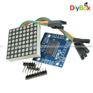 Display a matrice di punti 8x8 3 mm/5 mm rosso/colore pieno RGB LED MAX7219 kit fai da te per Arduino - Foto 1 di 42