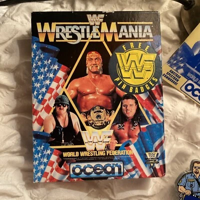 WWF WrestleMania Commodore 64 with manual *RARE* wwe - Image 1 of 4