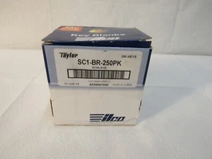 Ilco Key Blank Taylor Brass SC1-BR-250PK 250-Box For Schlage - Picture 1 of 5
