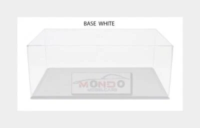 1:18 VETRINA DISPLAY BOX Vetrina Plastic Base White Cm 33.5x17.3x13 ED175244 - Immagine 1 di 2