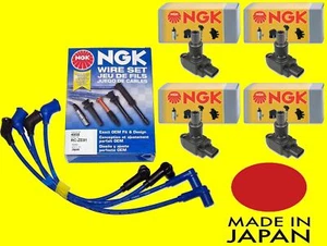 JUEGO DE BOBINAS DE ENCENDIDO CABLES DE ENCENDIDO DE SILICONA MAZDA RX8 RX-8 NGK x 4 - Imagen 1 de 3