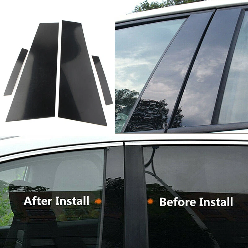 Cubierta de postes de pilar negro brillante para Mercedes CLS C219 2006-2011 Foto 1 de 4