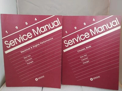 Chrysler 1984 manual de servicio chasis, carrocería + rendimiento eléctrico y del motor  Foto 1 de 4