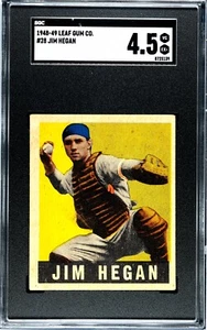 SGC 4.5 - 1948 / 1949 Hoja # 28 Jim Hegan RC Cleveland Indians - Imagen 1 de 3