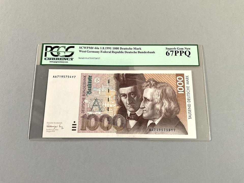 Germany Federal Republic 1,000 Deutsche Mark P-44a 1991  PCGS 67 PPQ - Image 1 of 4