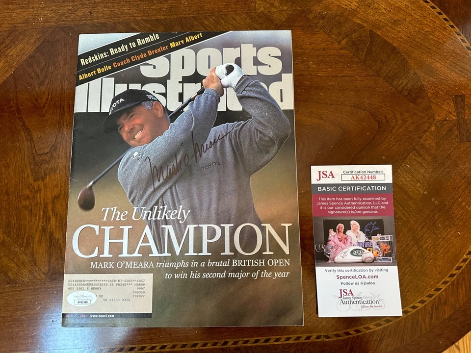 PGA Mark O'Meara Sports Illustrated Signed July 27, 1998 British Open Champ JSA - Image 1 of 1