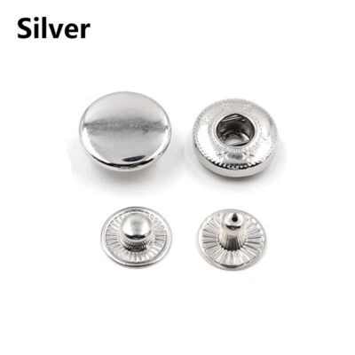 10 Sets Copper Press Studs Clothes Garment Snap Buttons Clothes Fasteners Tool - Image 1 of 4