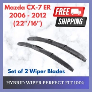 Hybrid Wiper Front Set For Mazda CX 7 ER 2006-2012 - Picture 1 of 6