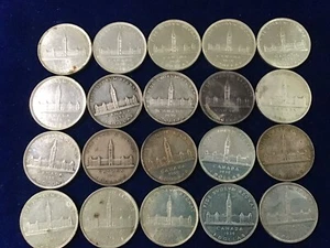 1939 Canada Ottawa Parliament Commemorative Silver Dollar Roll of 20 E1412 - Picture 1 of 14