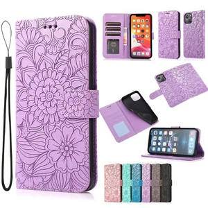 Magnetic Leather Stand Flip Wallet Case For iPhone 15 14 13 12 Pro Max 11 8 7 6P - Picture 1 of 54