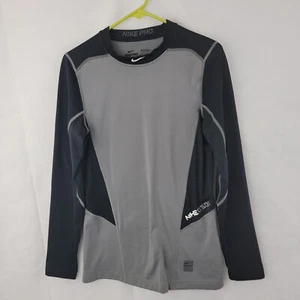NIKE PRO Herren Baseball Shirt Gr. SMALL Fitted Dri Fit Langarm GRAU 704706 - Bild 1 von 13