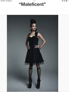 Hot Topic Disney Maleficent Collection Dress Black Size Small Halloween - Picture 1 of 6