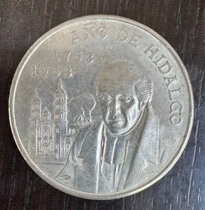 México - República - 5 Pesos 1953 México - Hidalgo - Imagen 1 de 2