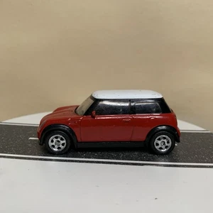 Welly Collection BMW Mini Cooper S Red w/White Roof & Chrome 6 Spoke Wheels NM - Picture 1 of 12