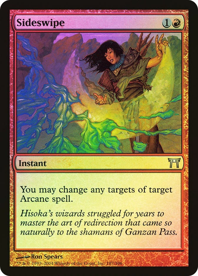 MTG FOIL Sideswipe  - Champions of Kamigawa #187 - Image 1 of 1