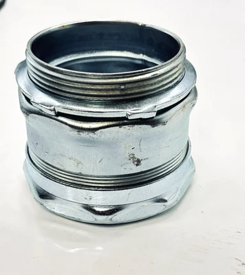 Conector TOPAZ 3" aço de compressão EMT rígido IMC - Imagem 1 de 2