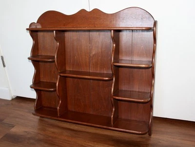 Antique Dutch 1910s Wooden Hutch Hanging Display Shelf - Image 1 of 4