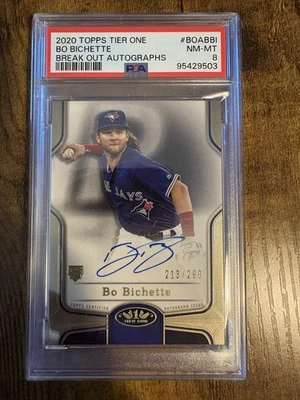 2020 Topps Tier One - Breakout Autographs Bo Bichette #BOA-BBI /299 (AU, RC) - Image 1 of 3
