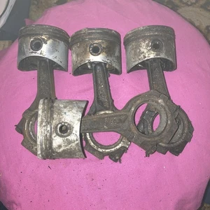Hillman Imp Standard Pistons And Rods. Still Have Life In Them. Used Old Stock. - Picture 1 of 4