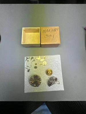 Hanhart 301 Alarm Movement Parts GOOD BALANCE & ESCAPE Foto 1 de 4