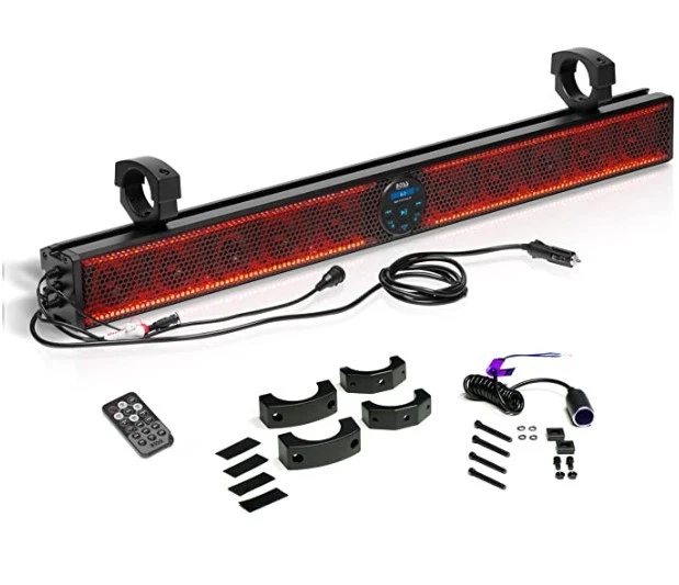 Boss Audio BRT37SLR Barra de Sonido Delgada Bluetooth 37" PowerSports UTV IPX5 + Control Remoto Foto 1 de 3