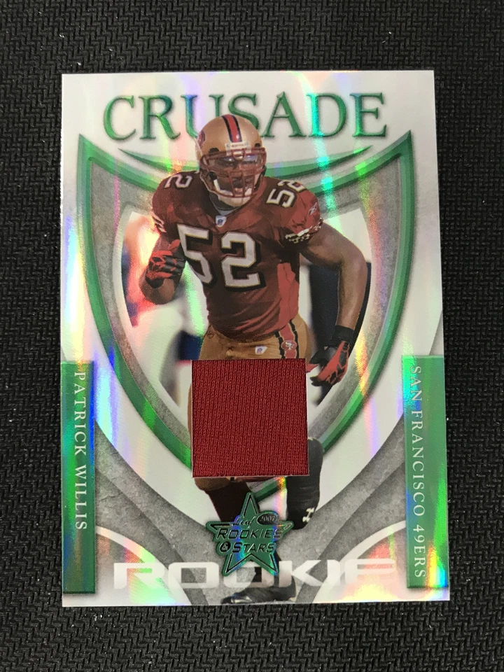 2007 Leaf Rookies & Stars #RC-29 Patrick Willis San Francisco 49ers Patch /250 - Image 1 of 2