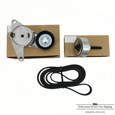 Kit de componentes de cinturón serpentino de 3 piezas para Chevy Equinox Impala Cadillac GMC Terrain Foto 1 de 4