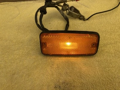 72-80 Chevy LUV Pickup Truck Side Marker Light Assembly, Amber Lens, Working. - Image 1 of 4