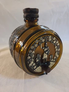 Vintage Braunglas Schnapsfass  - Bild 1 von 6