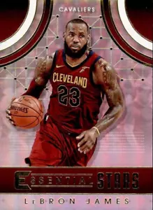 2017-18 PANINI LEBRON JAMES ESSENTIAL STARS #ES-1 CAVALIERS NBA BASKETBALL CARD - Picture 1 of 5