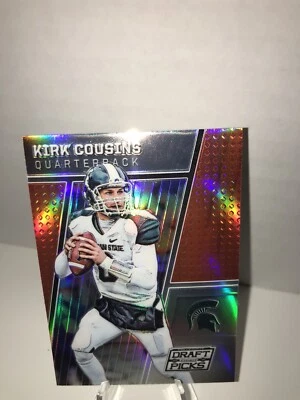 Kirk Cousins 62 2016 Panini Prizm Draft Picks Red Prizm Michigan Spartans - Image 1 of 4