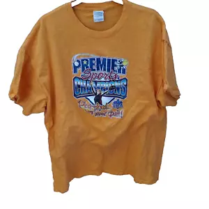 USFA Premier Sports Champions Orange Short Sleeve T-shirt Size XL Play Hard - Picture 1 of 4