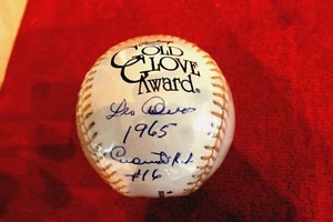 LEO CARDENAS(2013 Show)Signed Gold Glove Baseball -Lifetime Guaranteed Authentic - Picture 1 of 2