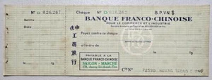 South Vietnam French Chinese Bank Check - Picture 1 of 1