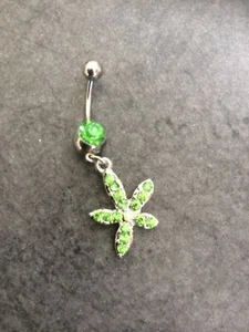 Piercing Bauchnabel Edelstahl Hypoallergie Strass Blech - Bild 1 von 1