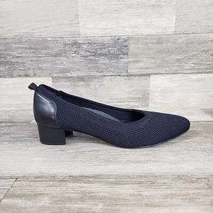 Walking Cradles Heidi Pumps Womens Sz 7 Narrow Black Knit Shoes NEW NWOB  - Picture 1 of 12