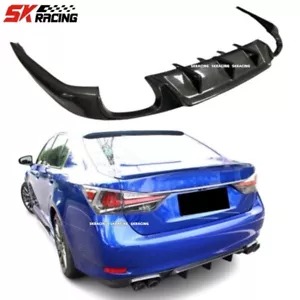 Labio de parachoques trasero de fibra de carbono para LEXUS GS F GS200T GS300 GS350 GS450H 2016-2020 - Imagen 1 de 12